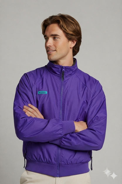 Columbia Purple Windbreaker Jacket - Size XL