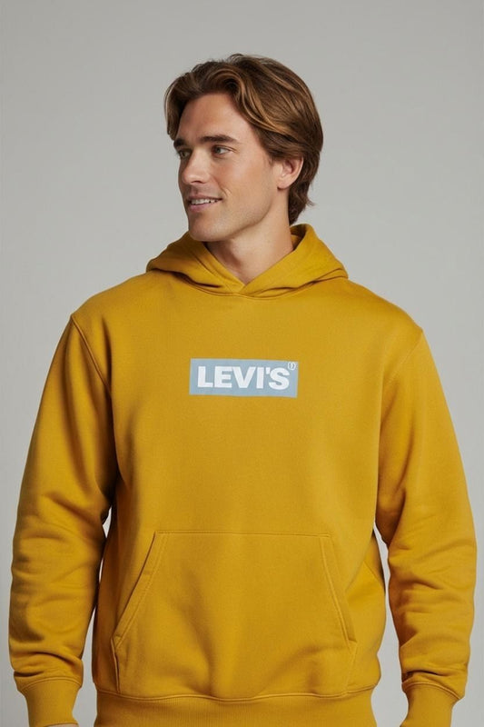 Levi's Yellow Hoodie - Size M - Front Pocket