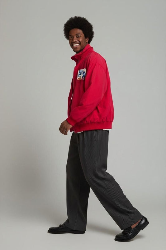 Vintage Dsquared2 Red Bomber Jacket - Size XL - Blue Jean Brand Label