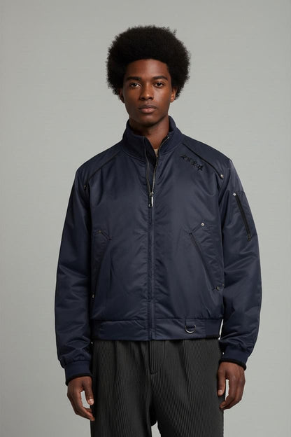 Energie Jean'session Blue Windbreaker Jacket - Size XL