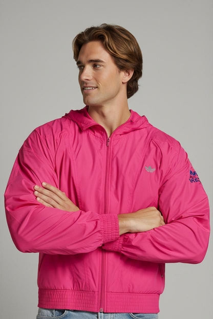 Adidas Pink Windbreaker Jacket - Size 42/44