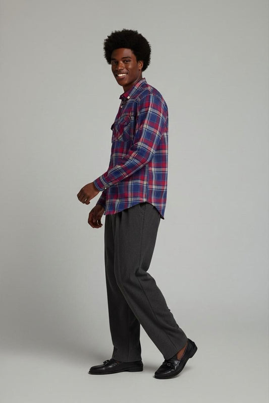 Levi's Plaid Flannel Button-Down Shirt - Size M