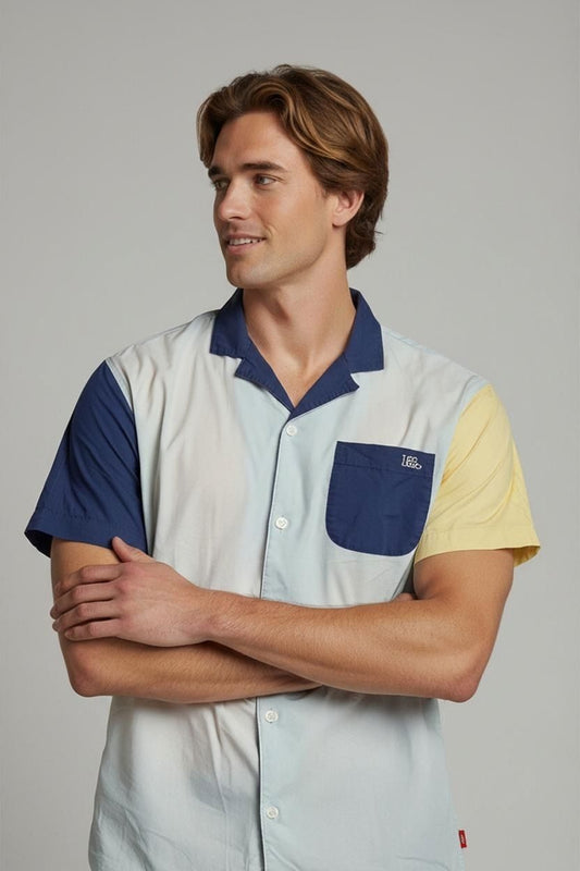 Levi's Color Block Button-Down Shirt - Size M