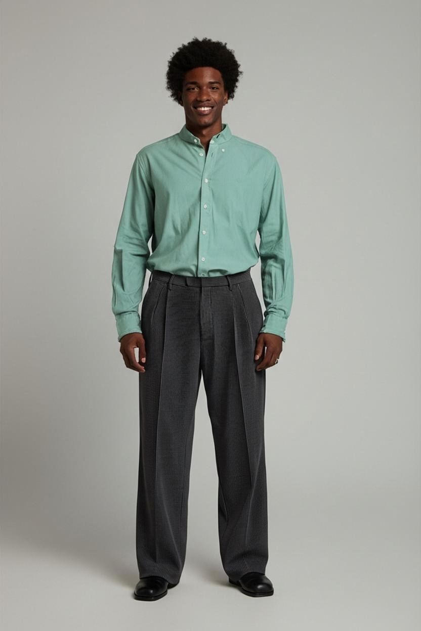 Wrangler Green Button-Down Shirt - Size M - Regular Fit