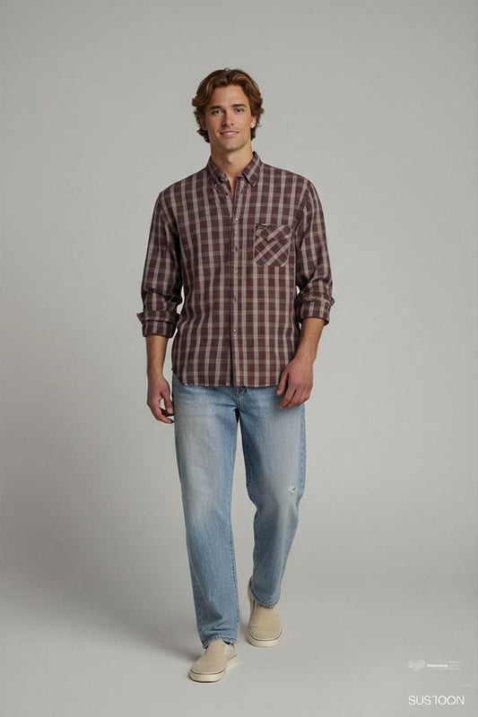 Marlboro Classics Plaid Button-Down Shirt - Size XL