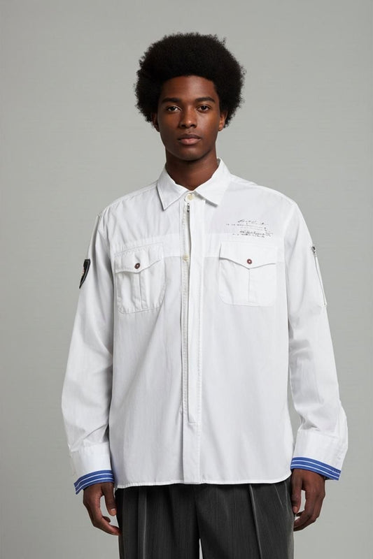 White Napapijri Button-Down Shirt - Size XL