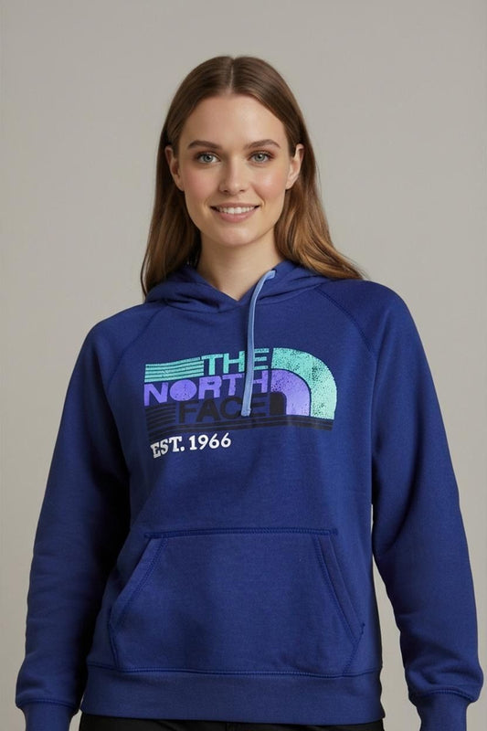 The North Face Vintage Blue Hoodie - EST. 1966 - Size M