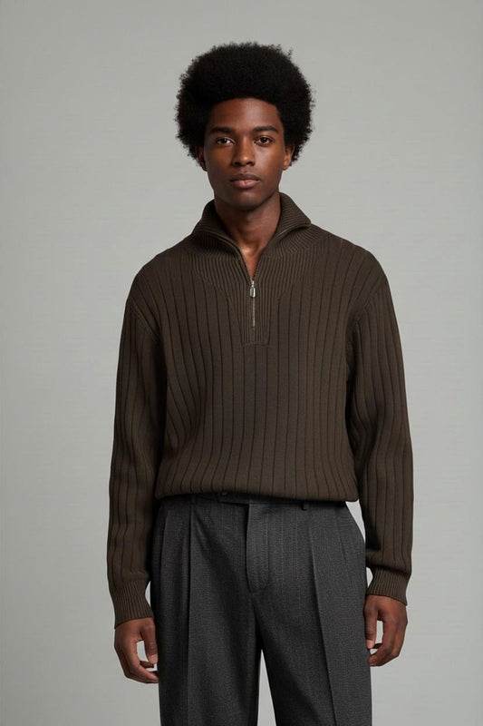 Cerruti 1881 Ribbed Crew Neck Sweater - Size M