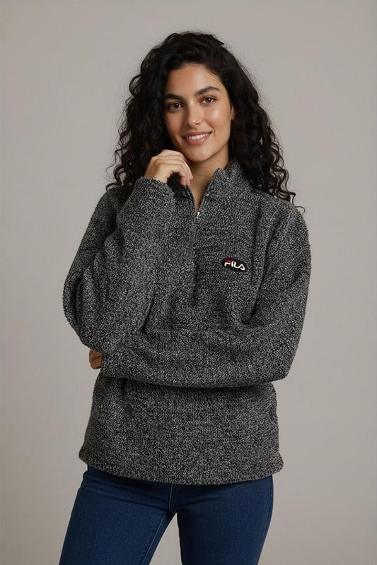FILA Grey Melange Sweater - Size M