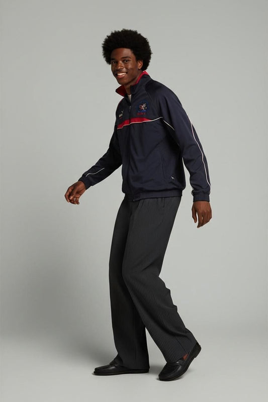 Puma Navy & Red Windbreaker Jacket - Size L - Hotel Strike