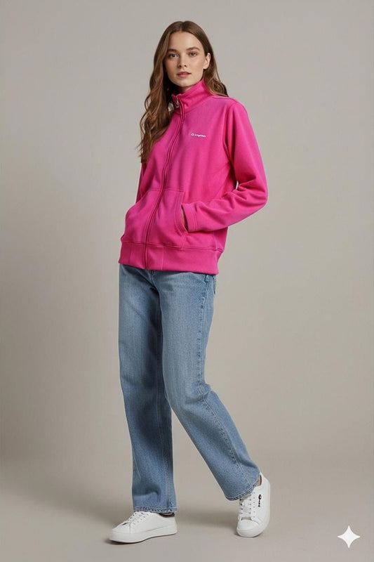 Champion Pink Zip-Up Sweatshirt - Size XL