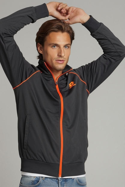 Lotto Italian Sport Design Navy & Orange Windbreaker Jacket - Size L