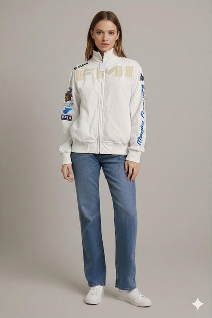 Kappa Italia White Track Jacket - Maglia Azzurra - Size Medium