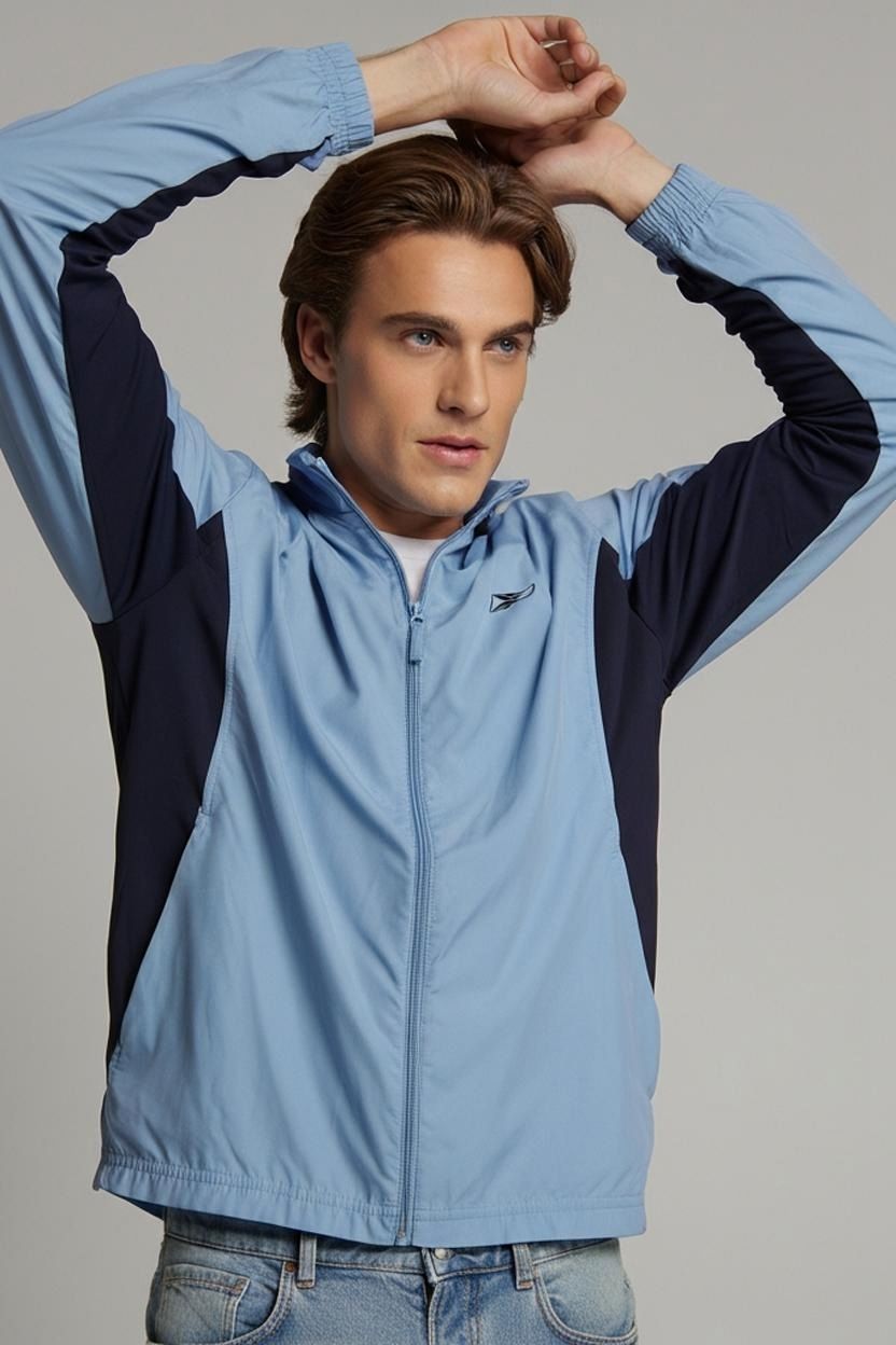 Reebok Blue Windbreaker Jacket - Size L