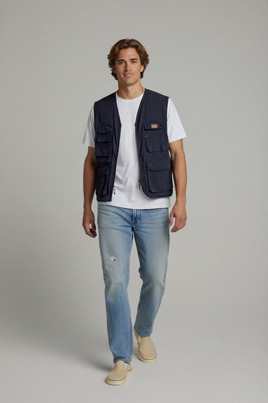 Levi Strauss Navy Utility Vest - Size L