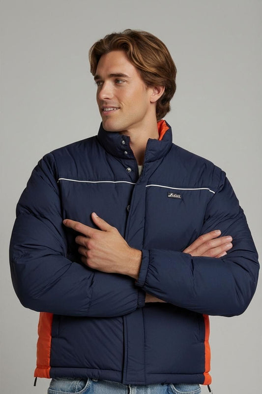 ASICS Navy & Orange Parka Winter Jacket - Youth Size 152