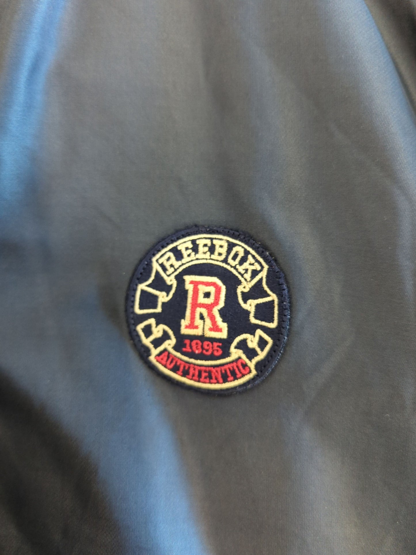 Vintage Reebok Bomber Jacket - Navy/Red - Size S