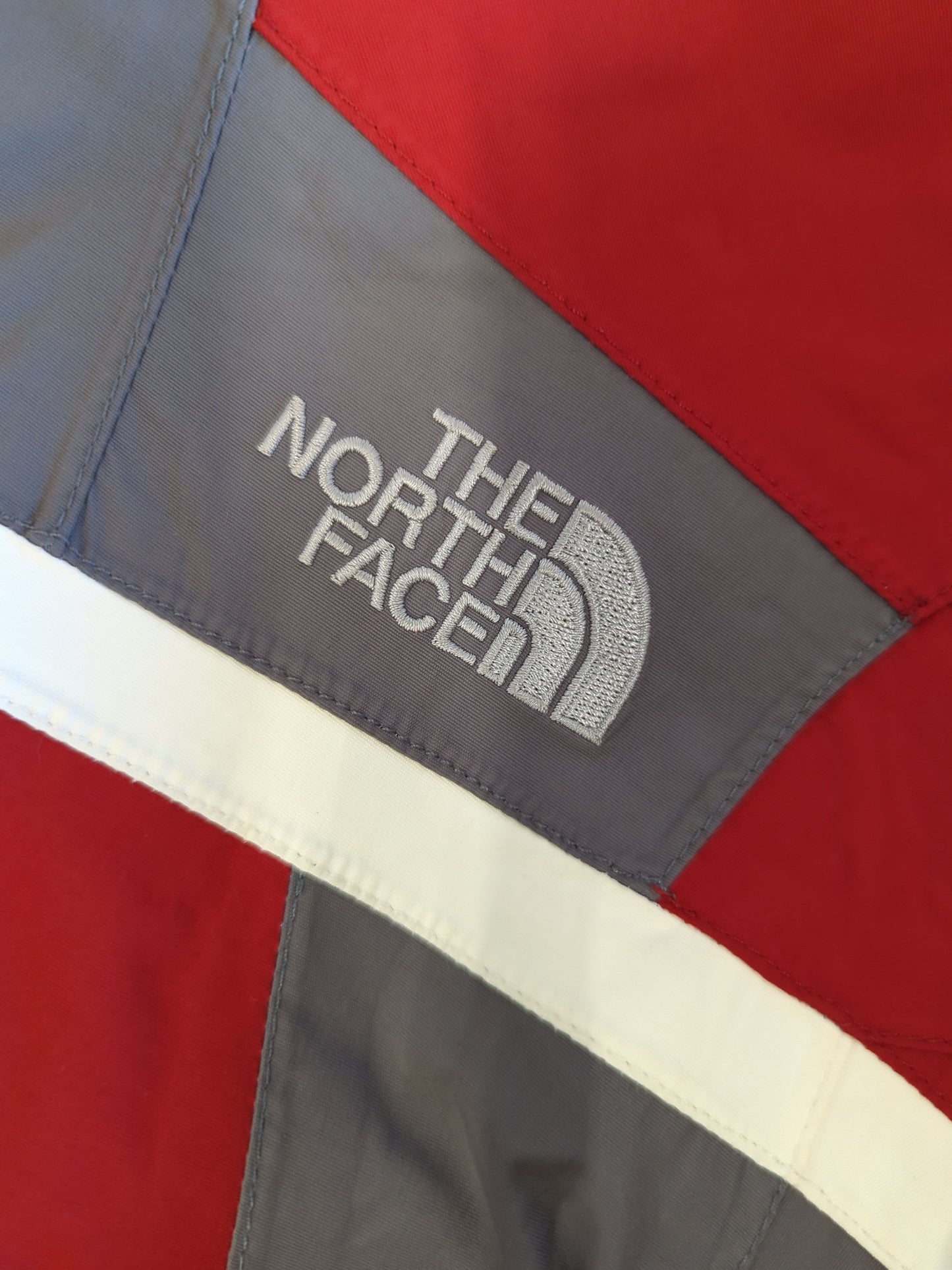 The North Face Red and Grey Windbreaker Jacket