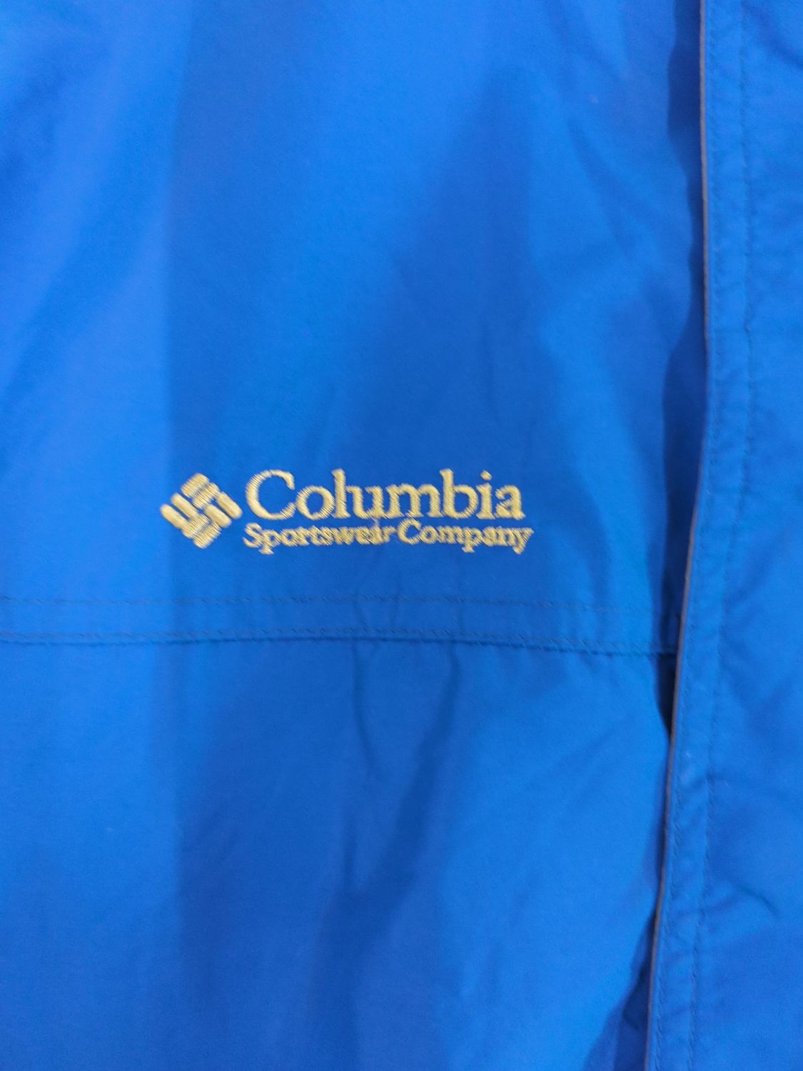 Columbia Sportswear Blue Windbreaker Jacket with Color Blocking