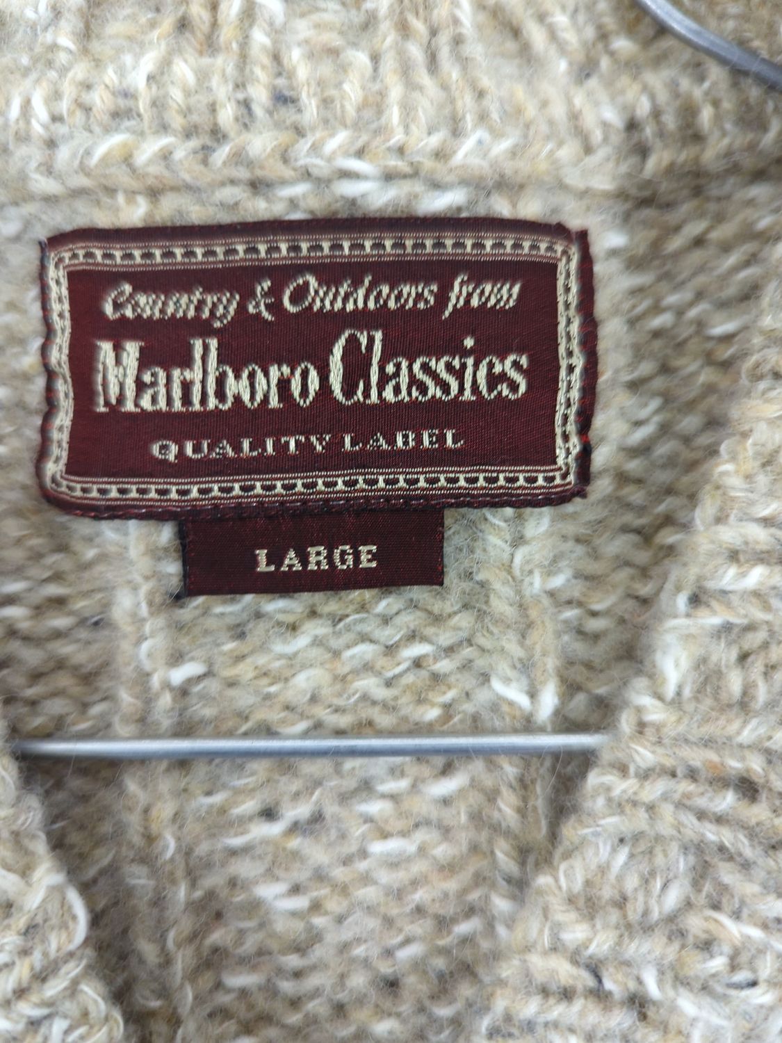 Marlboro Classics V-Neck Sweater - Size Large - Country & Outdoors