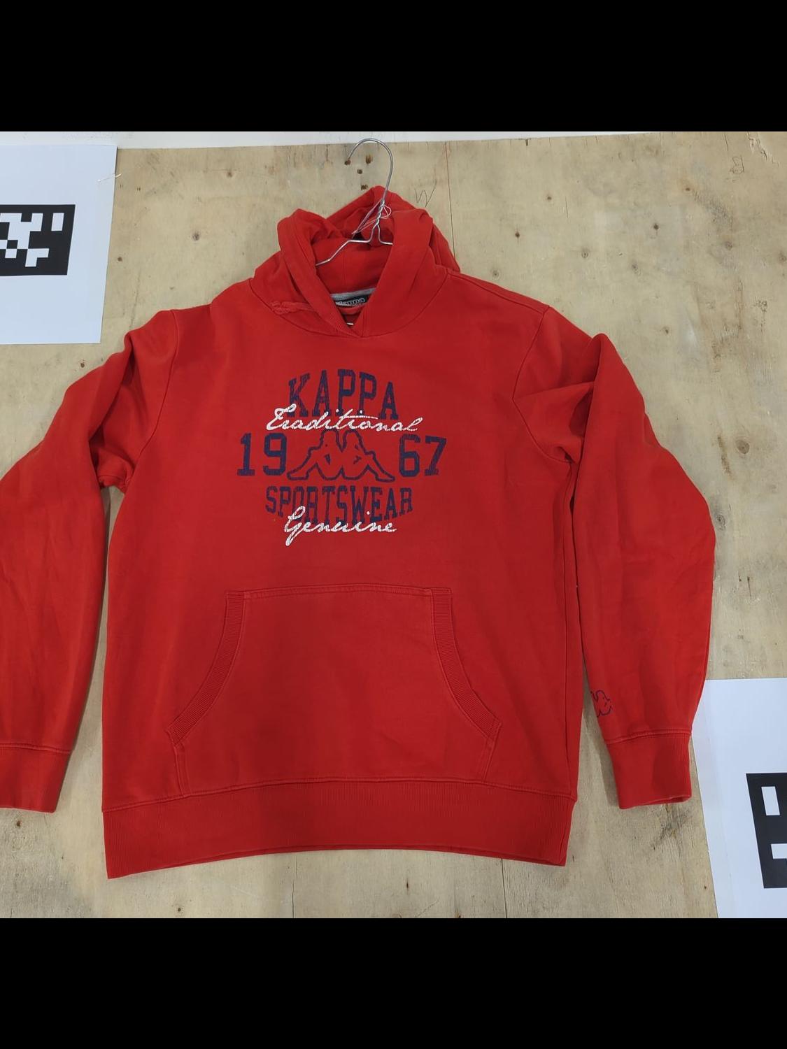 Kappa Red Sweatshirt with 1967 Sportswear Logo - Size Large
