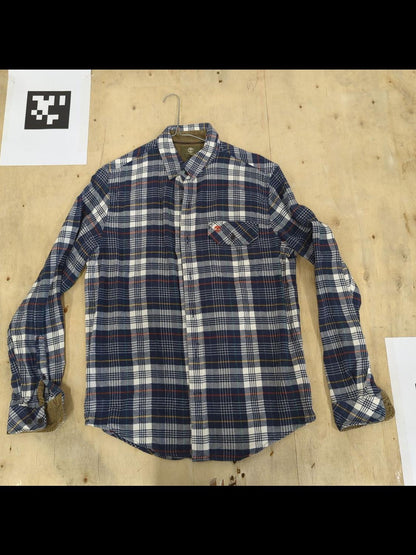 Timberland Plaid Flannel Button-Down Shirt - Size S Regular Fit
