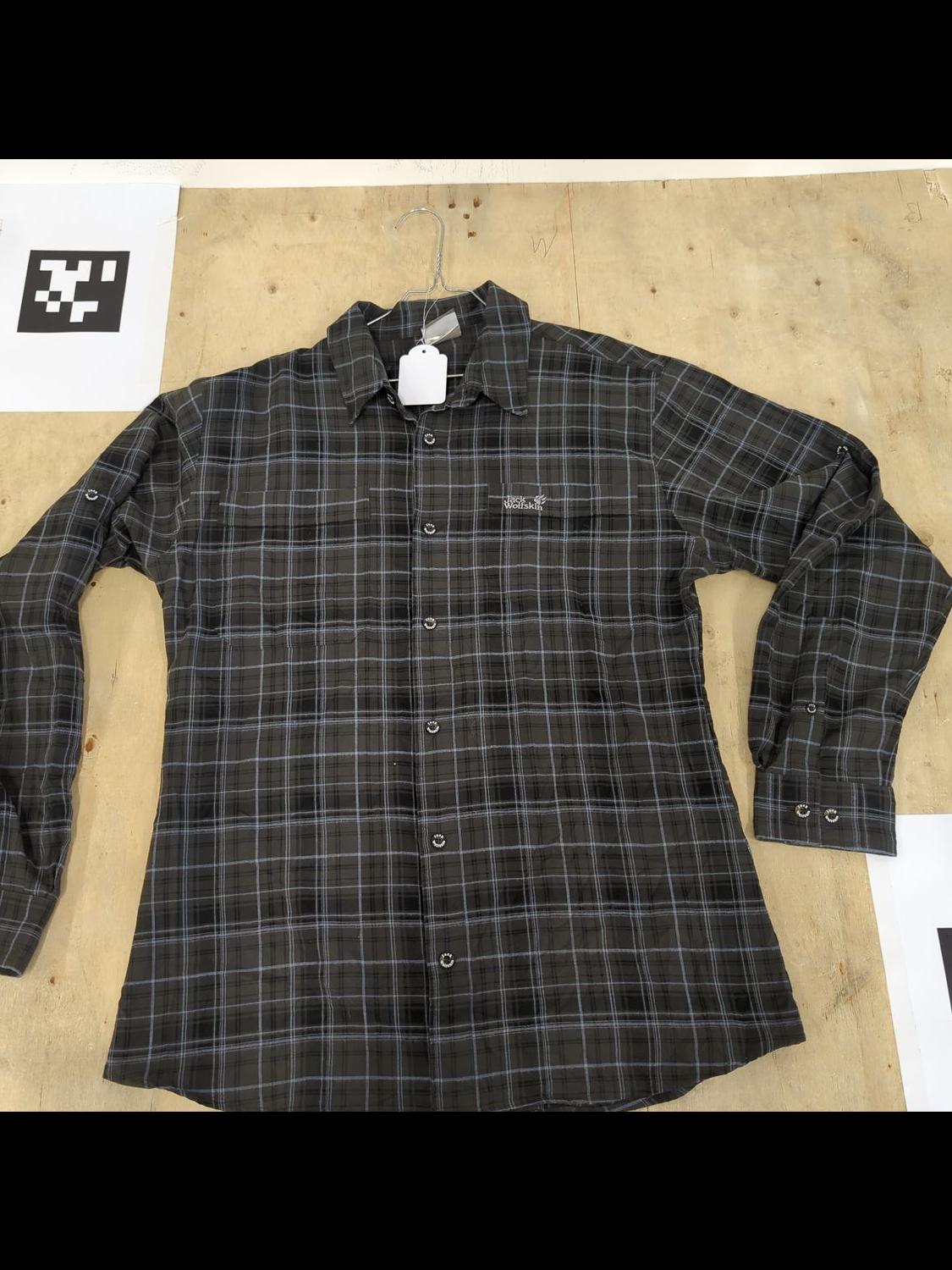 Jack Wolfskin Outdoor Plaid Button-Down Shirt