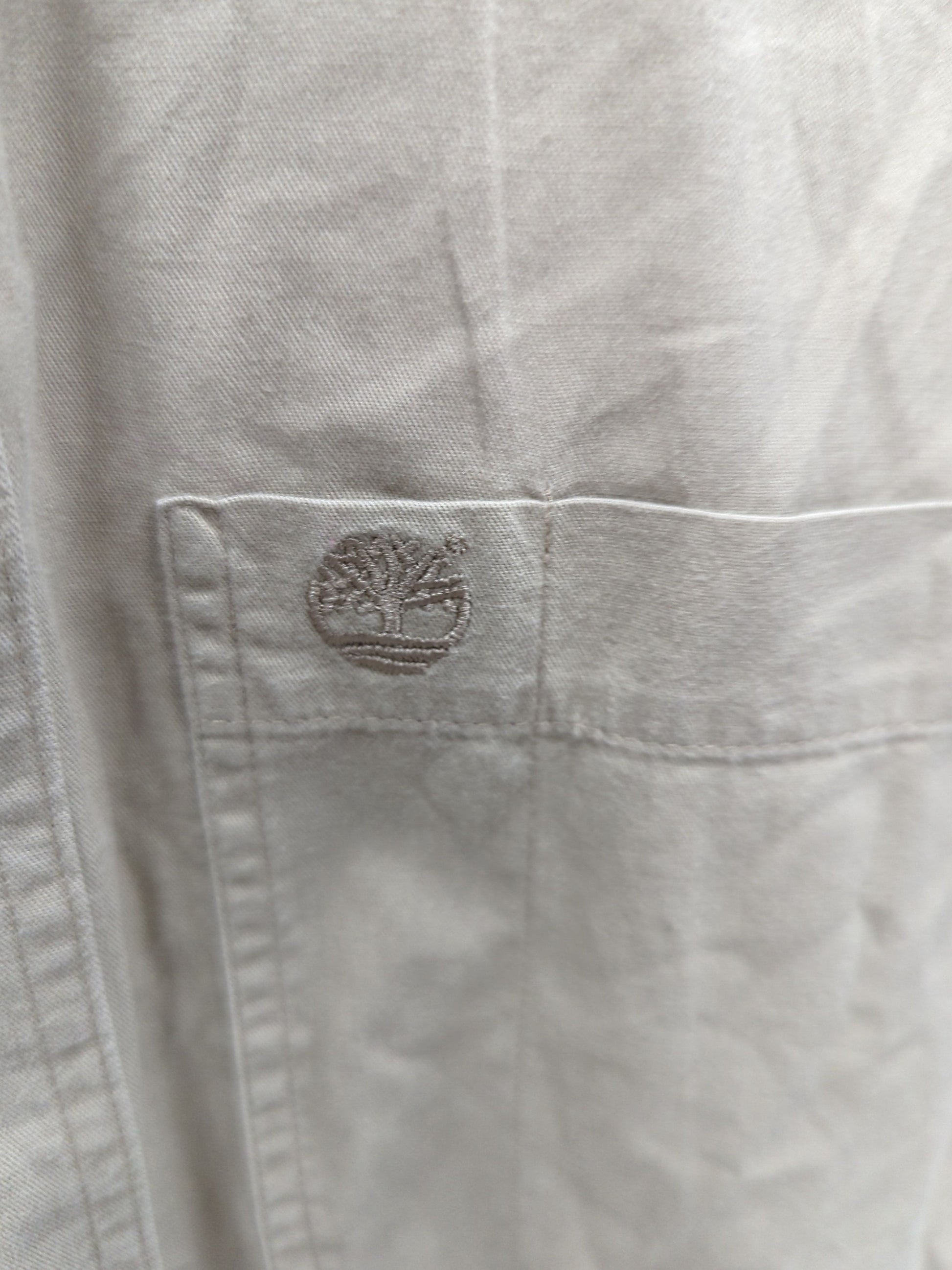 Timberland Beige Button-Down Shirt - Size S