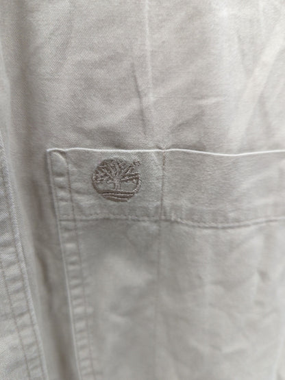 Timberland Beige Button-Down Shirt - Size S