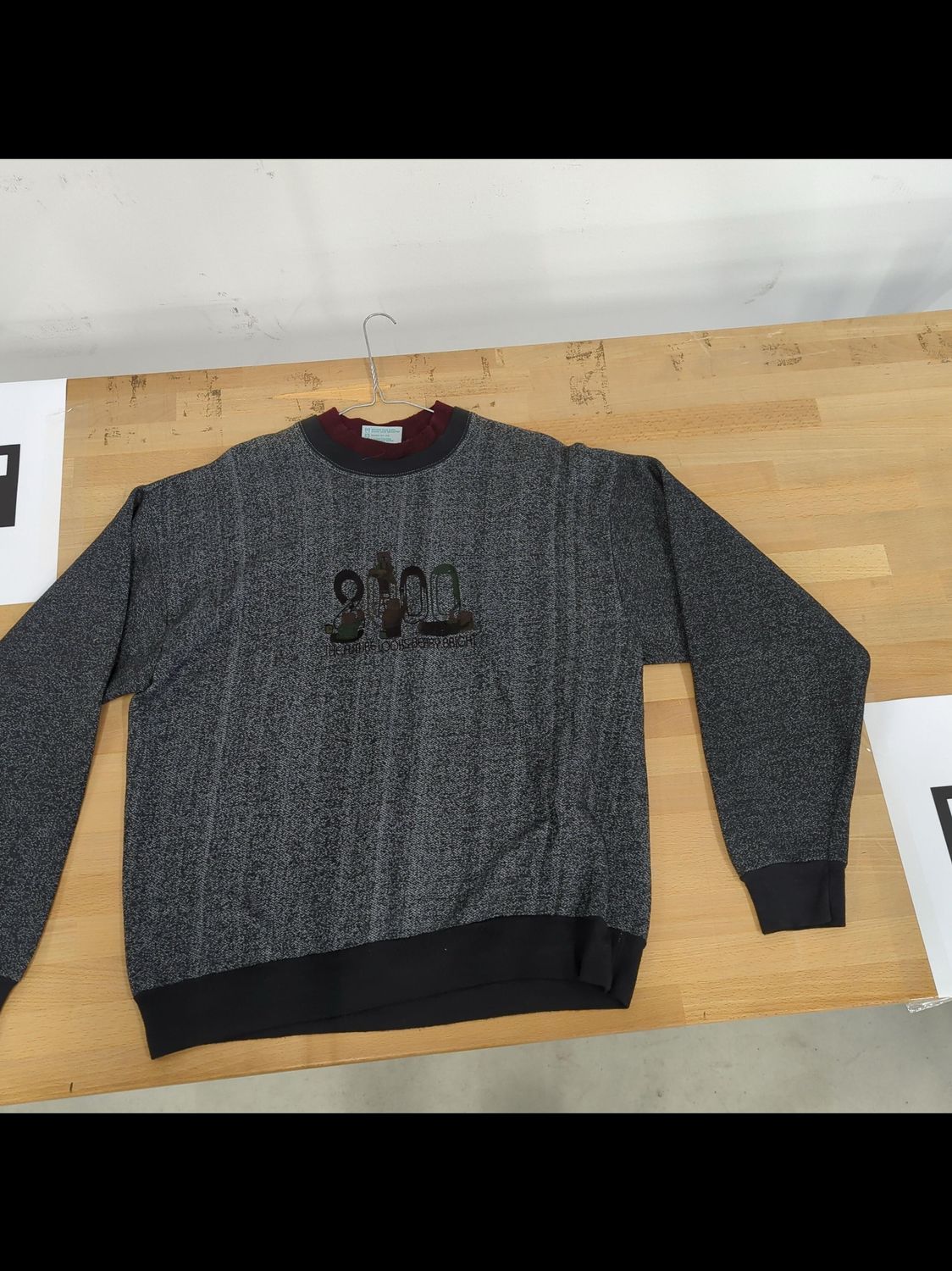 MC Sportswear Grey Graphic Sweatshirt - Size Large