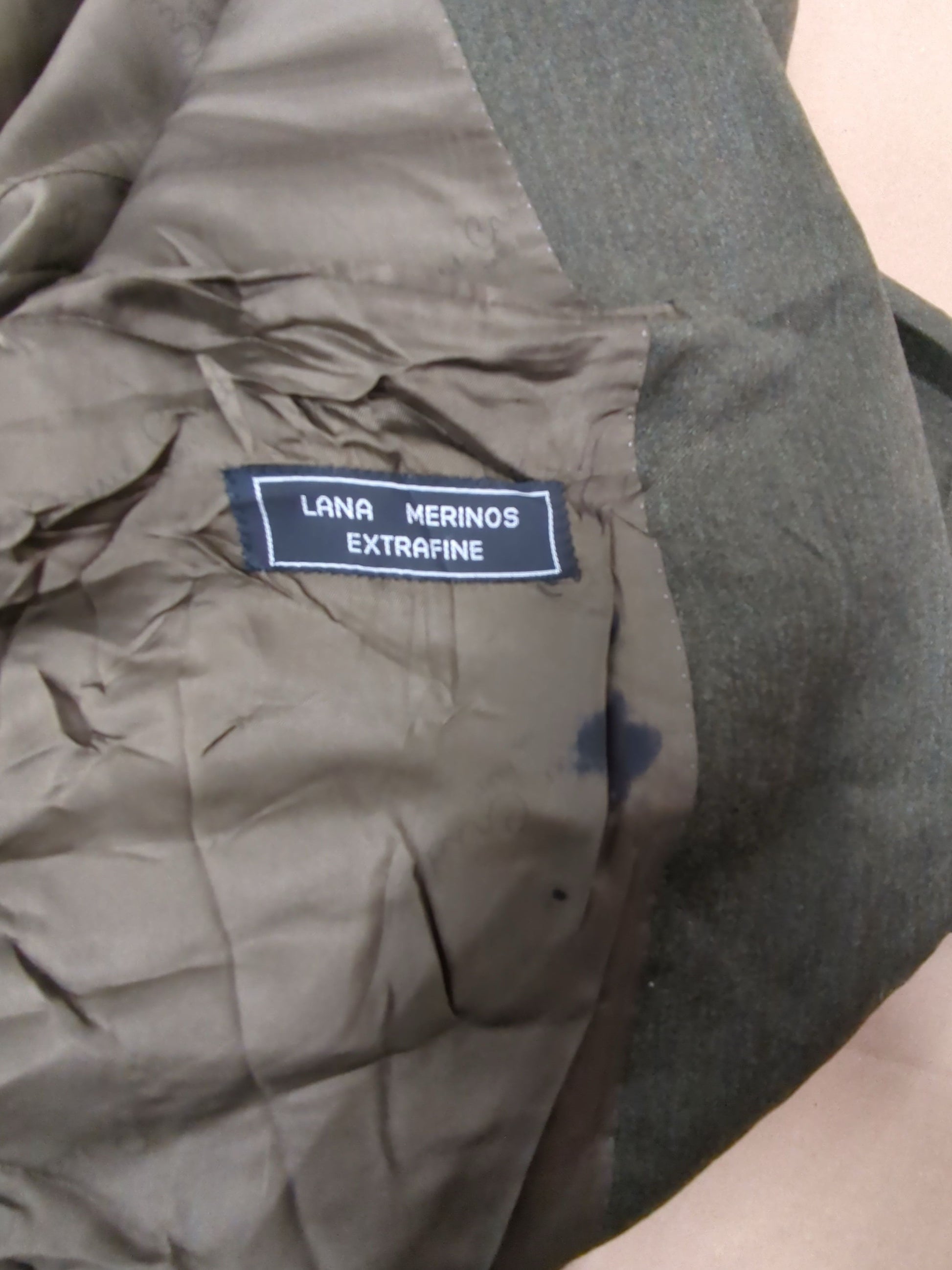 Pierre Cardin Olive Green Suit Jacket - Lang Merinos Extrafine
