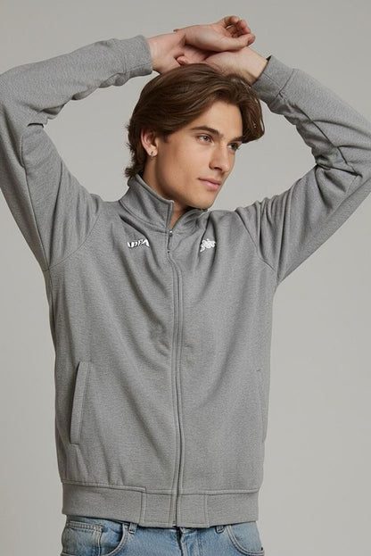Kappa Grey Zip-Up Sweatshirt - XXL