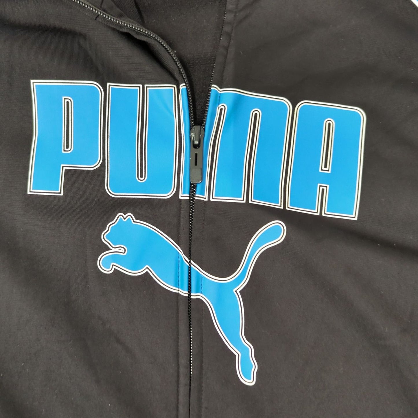 PUMA Black & Blue Zip-Up Track Jacket - Size XL