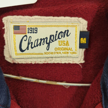 Vintage Champion USA Red Zip-Up Jacket - Original 1919 Label