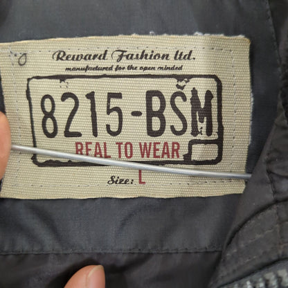 8215-BSW Real To Wear Black Quilted Puffer Vest - Size L