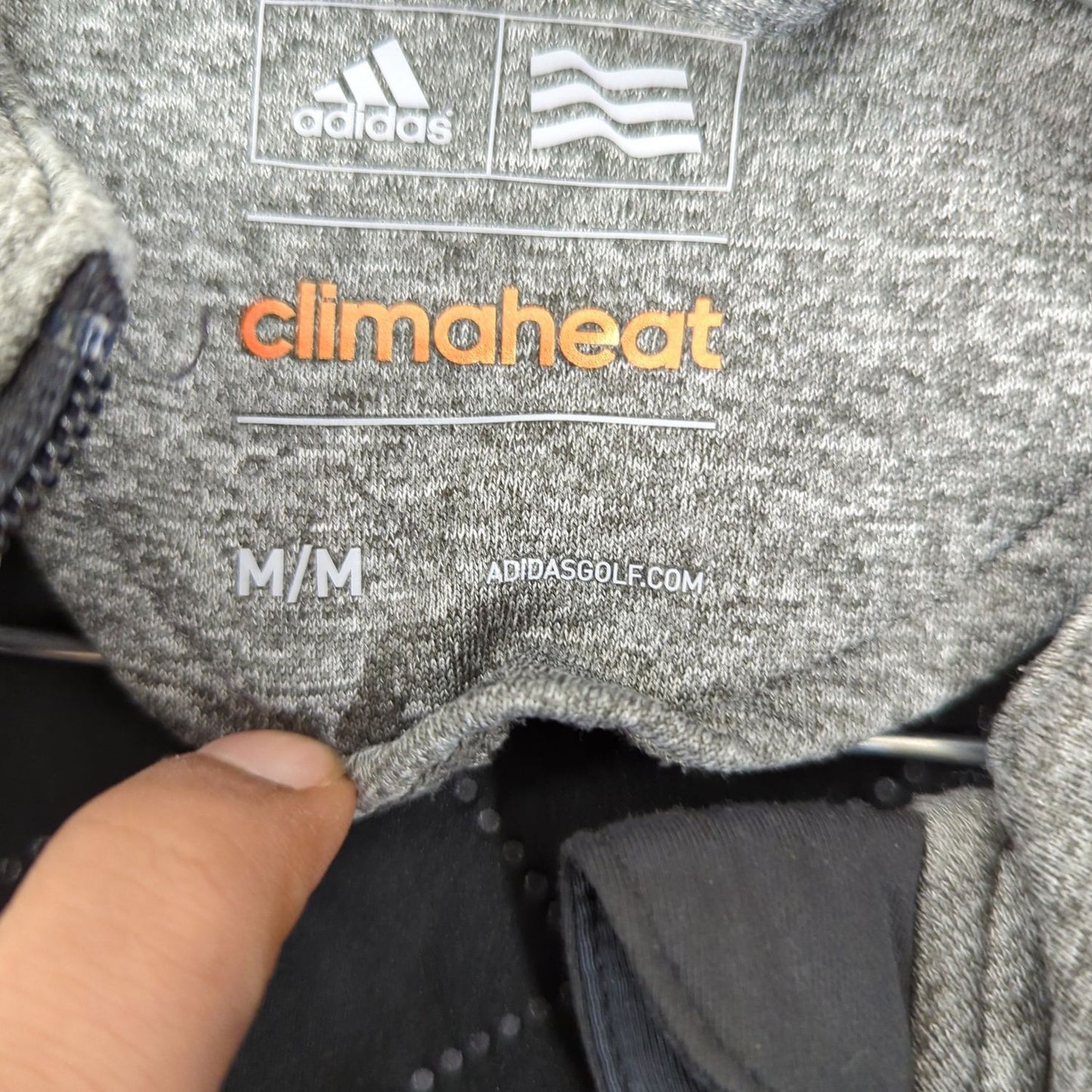 Adidas Climaheat Grey & Black Quilted Running Vest - Size M/M