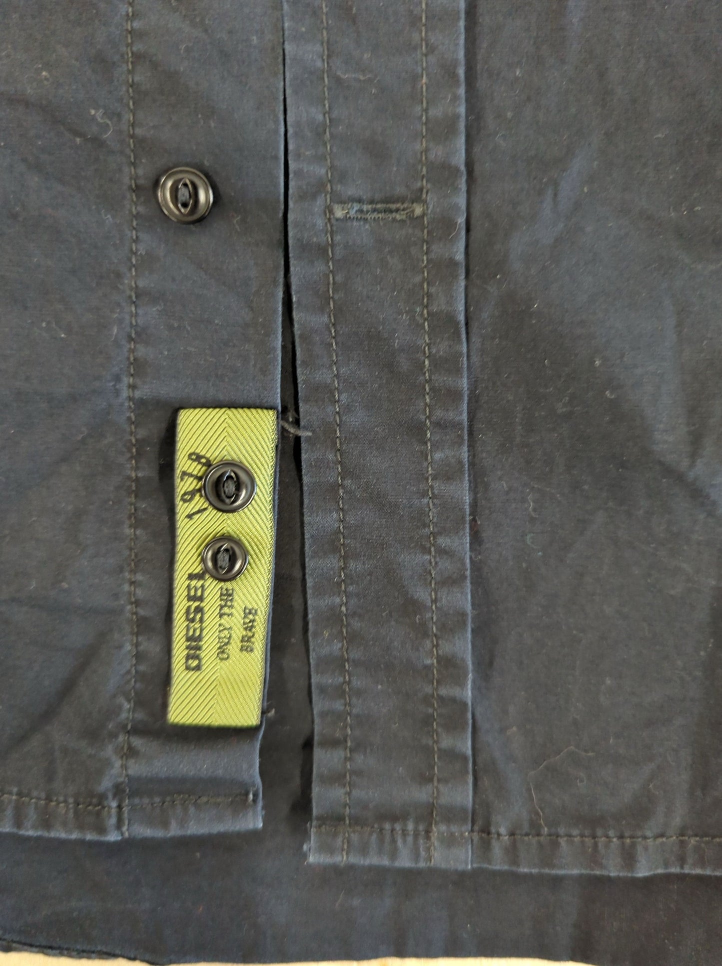 Diesel Black Button-Down Shirt - Size S