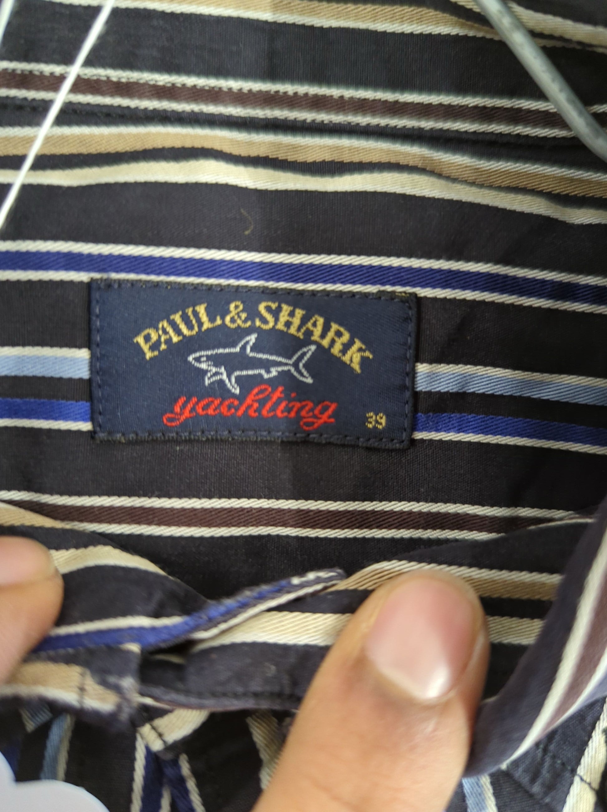 Paul & Shark Striped Button-Down Shirt - Size 33
