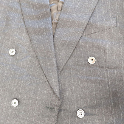 Pierre Cardin Black Pinstriped Double-Breasted Blazer