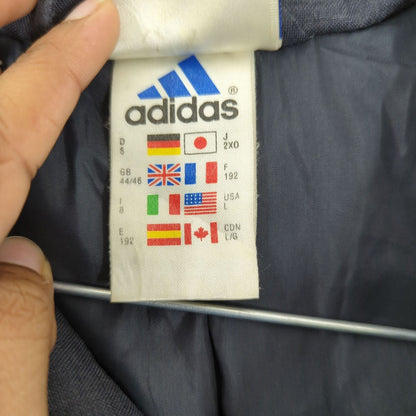Adidas Navy Windbreaker Jacket - Size L