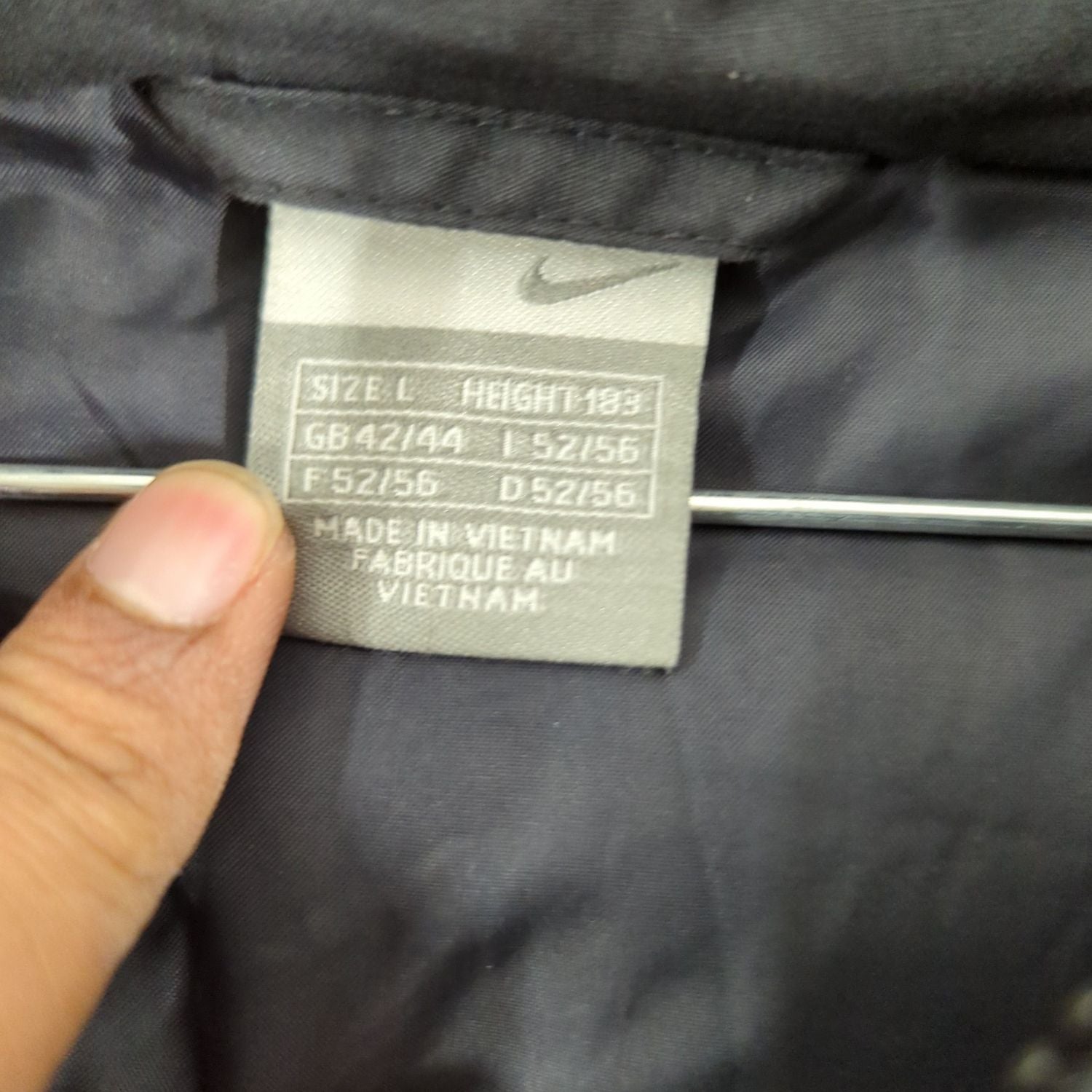 Nike Black Windbreaker Jacket - Size L