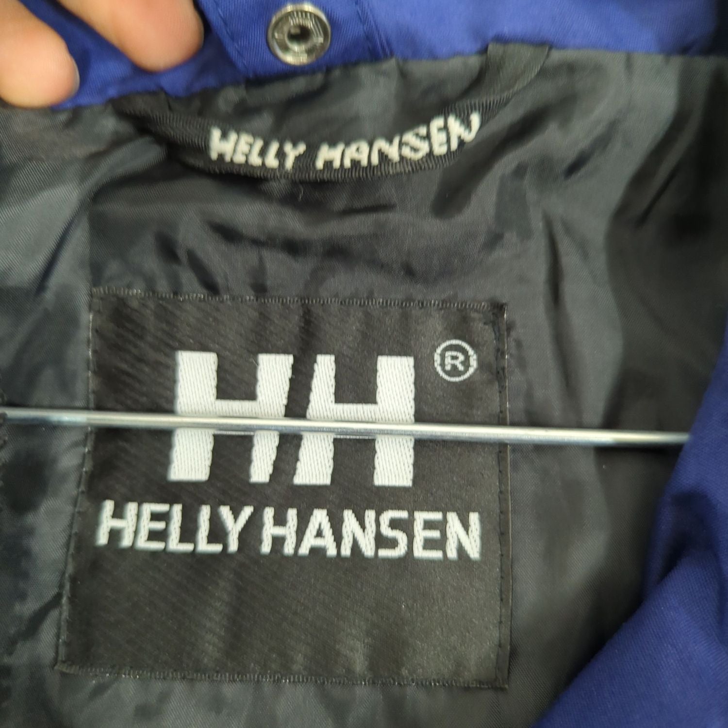 Helly Hansen Navy Blue Windbreaker Jacket - Size M