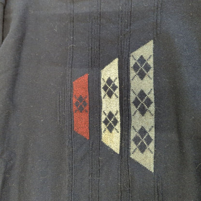Monte Carlo Navy Blue Sweater with Argyle Pattern - Size 52