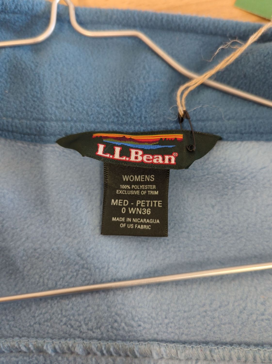 L.L.Bean Women's Blue Fleece Jacket - Size Medium