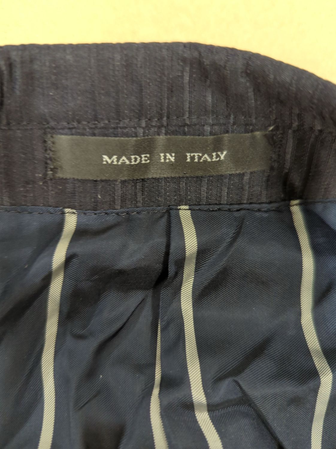 Emporio Armani Navy Pinstripe Blazer - Size 48 - Made in Italy