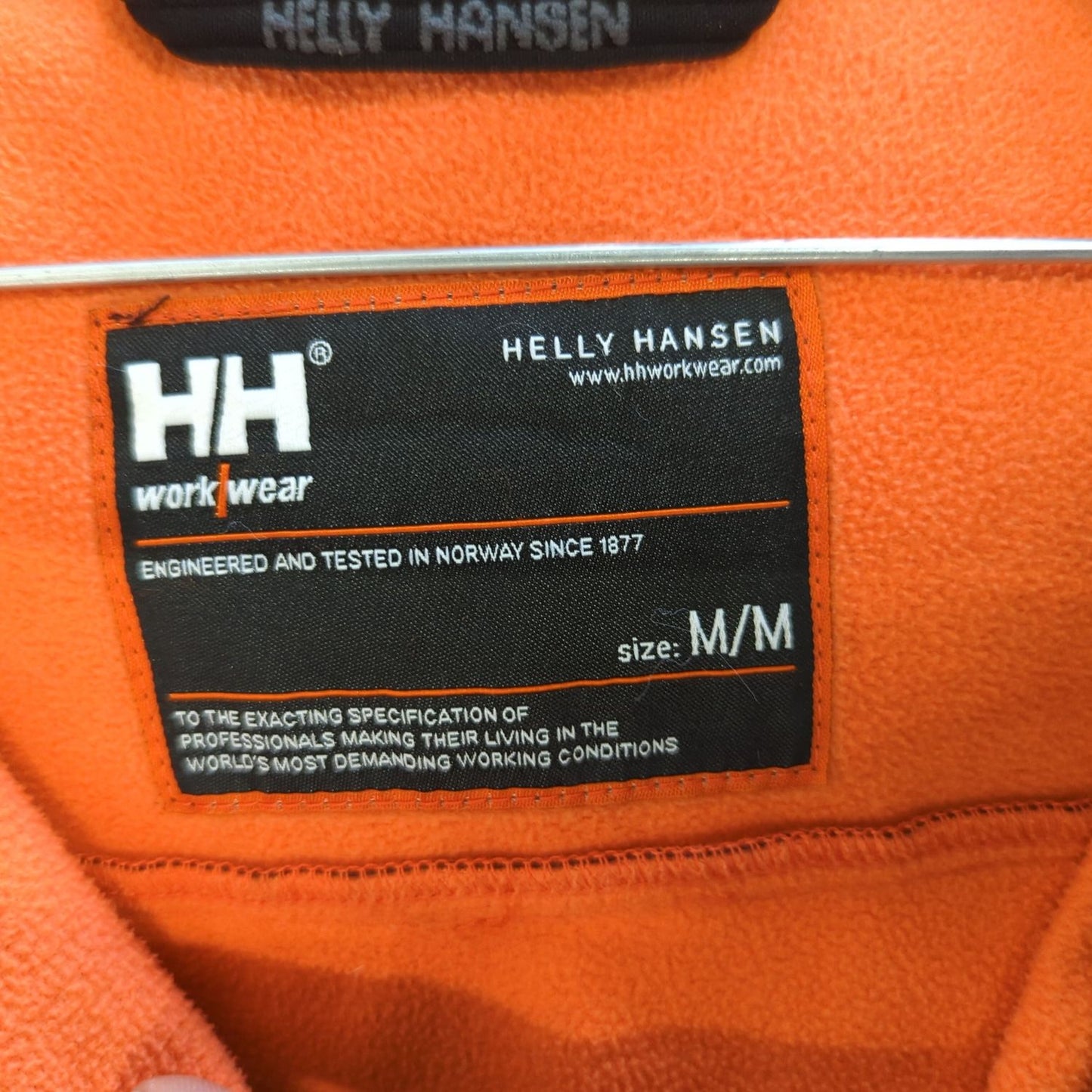 Helly Hansen Black & Orange Windbreaker Jacket - Size M