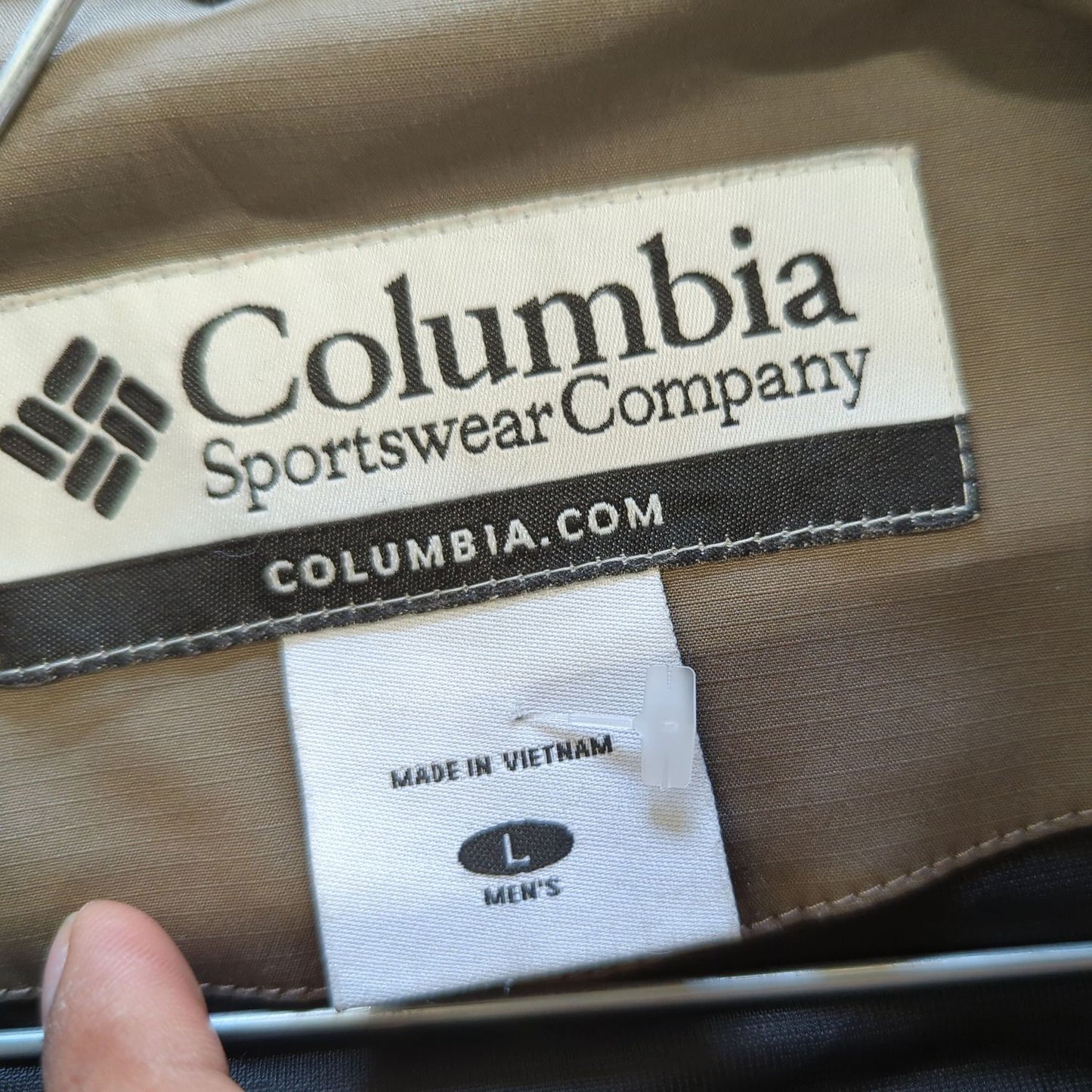 Columbia Sportswear Olive Windbreaker Jacket - Size L