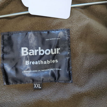 Barbour Grey/Olive Parka Jacket - Size XXL