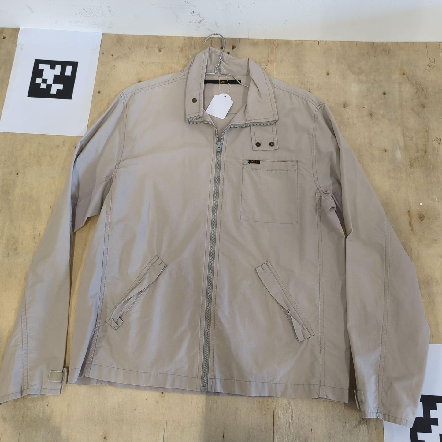 Lee Beige Lightweight Windbreaker Jacket - Size XL
