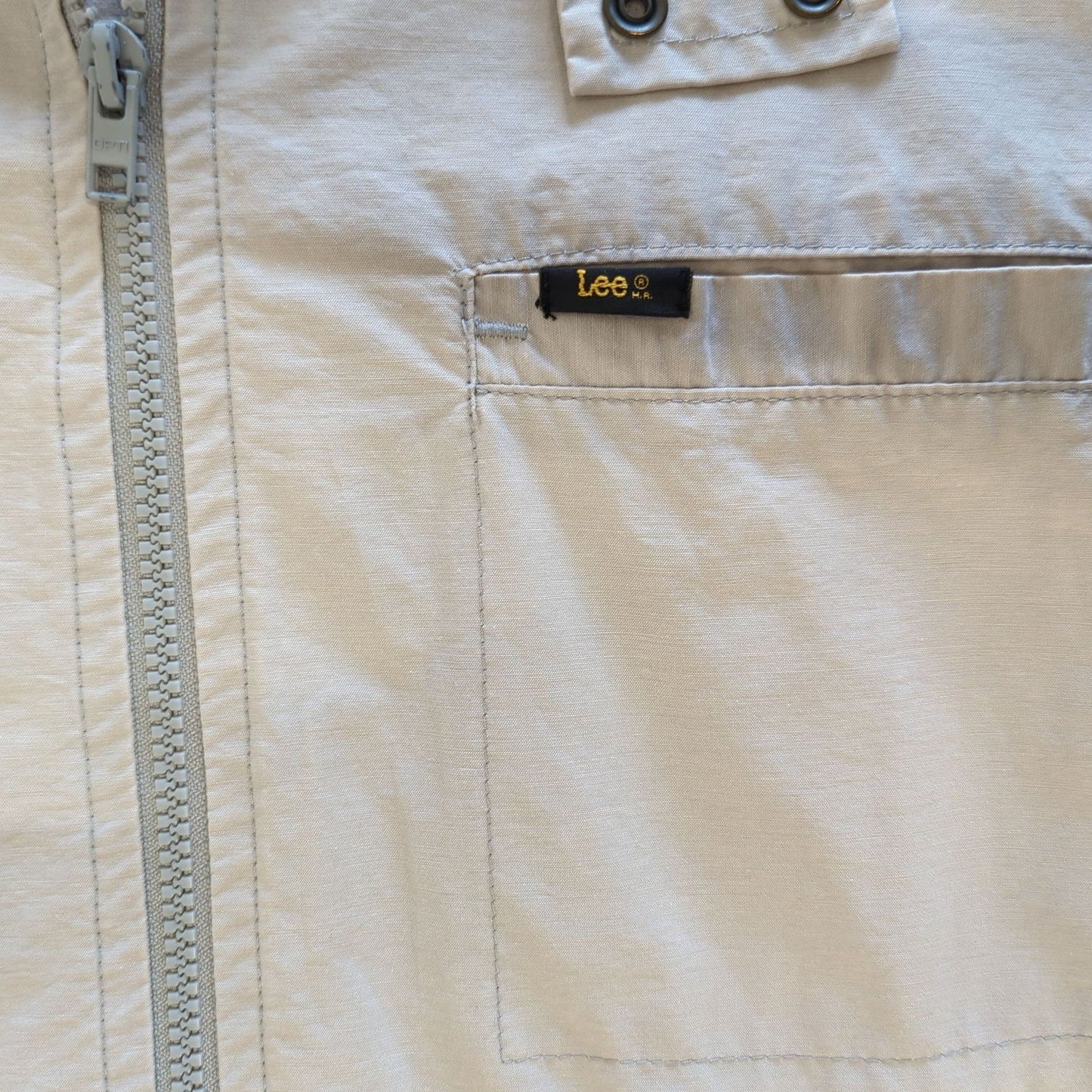 Lee Beige Lightweight Windbreaker Jacket - Size XL